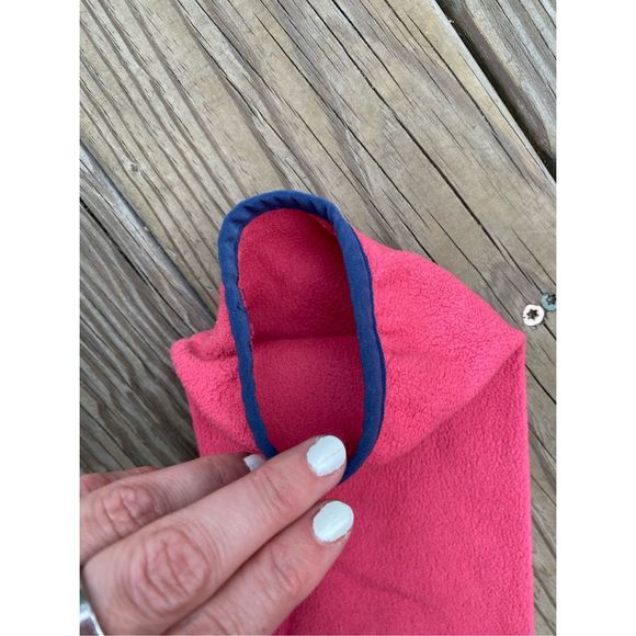 Patagonia Micro D Snap-T Fleece Pink / Blue Trim Pullover Sweatshirt, Size Large - Picture 6 of 16